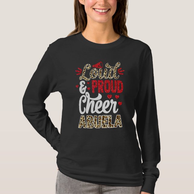 Camiseta Chee Abuela, A Maior Impressão De Leopardo Do Vent (Frente)