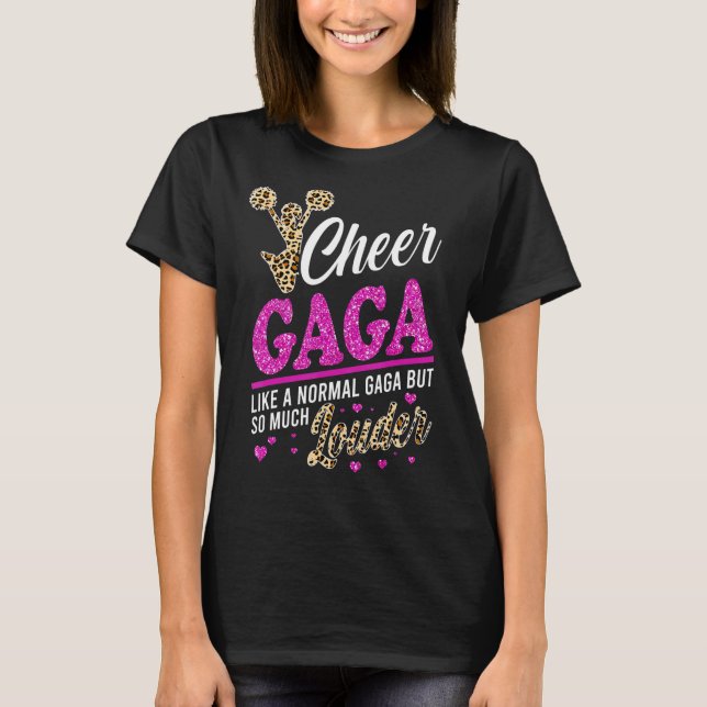 Camiseta Chee Gaga, A Maior Impressão Do Leopardo Do Ventil (Frente)