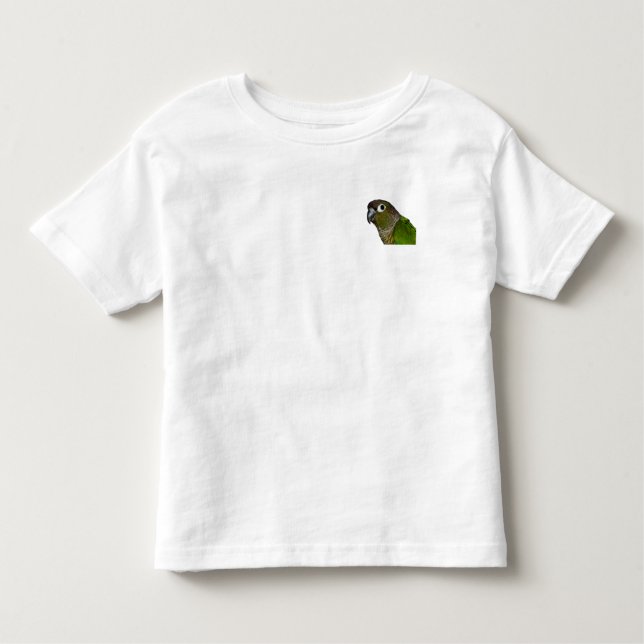 Camiseta Cheeked verde Conure (Frente)