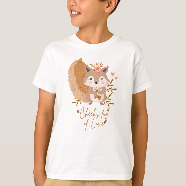 Camiseta Cheeks cheio de amor (Frente)