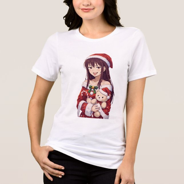 Camiseta Cheeky Christmas Girl (Frente)