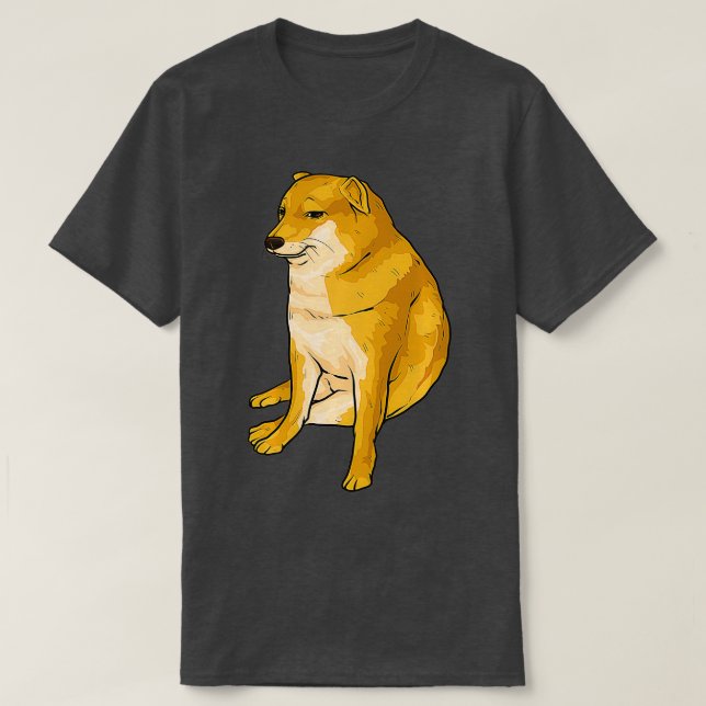 Camiseta Cheems Dog Engraçado Shiba Inu Dank Memória (Frente do Design)