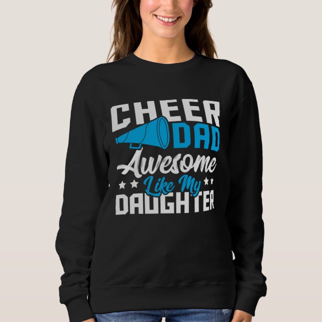 Camiseta Cheer Dad Cheerleading Awesome Like My Daughter (Frente)