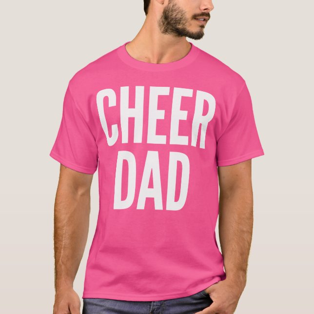 Camiseta Cheer Dad Cheerleading Matching Parents (Frente)