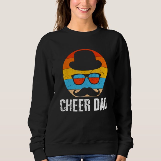 Camiseta Cheer Dad Fathers Day Cheerleading Parents Cheerle (Frente)