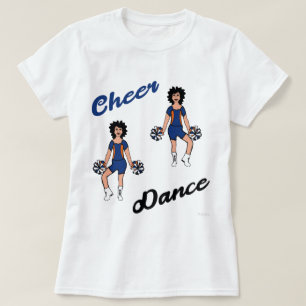 Camiseta Cheer/ Dança (Oranger Azul)