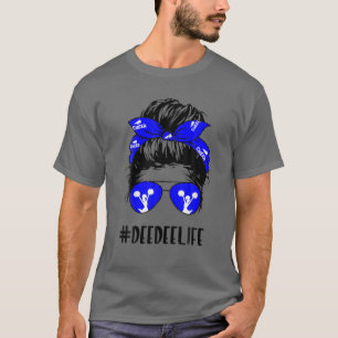 Camiseta Cheer Deedee Life Messy Bun Hair Cheerhead Moth
