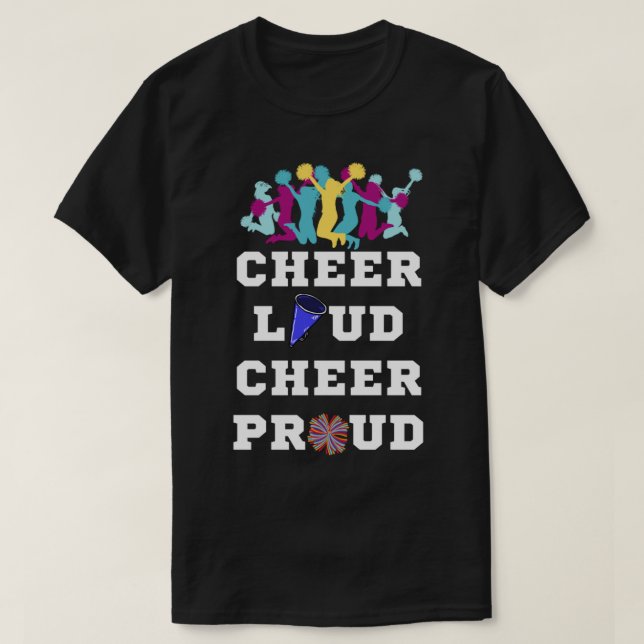 Camiseta Cheer Loud Cheer Orud (Frente do Design)