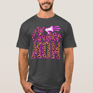 Camiseta Cheer Mãe Leopard Cheer Mãe Leopard