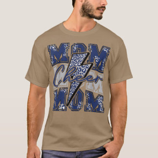 Camiseta Cheer Mãe Relâmpago Marinho Leopardo Cheer Cheer B