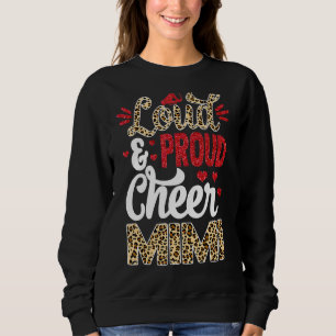 Camiseta Cheer Mimi Maior Impressão Fã Leopardo E Pom Pom 1