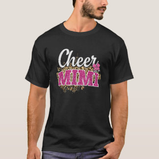 Camiseta Cheer Mimi Maior Impressão Fã Leopardo E Pom Pom 6