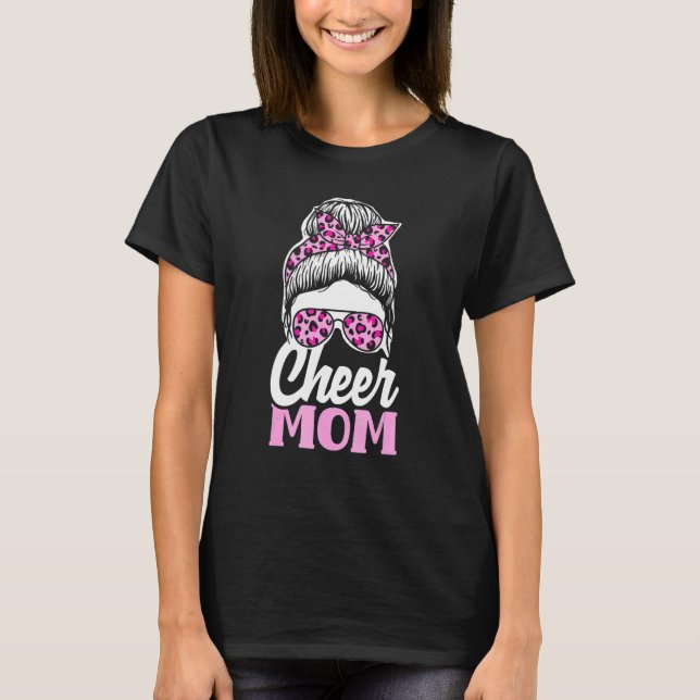 Camiseta Cheer Mom Cheerleading Mom   Cheerleader Mom (Frente)