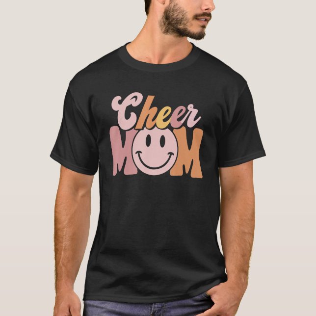 Camiseta Cheer Mom Pom Poms Best Cute Mom (Frente)