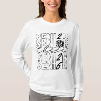 Camiseta Cheer Senior 2026 Mulheres LS