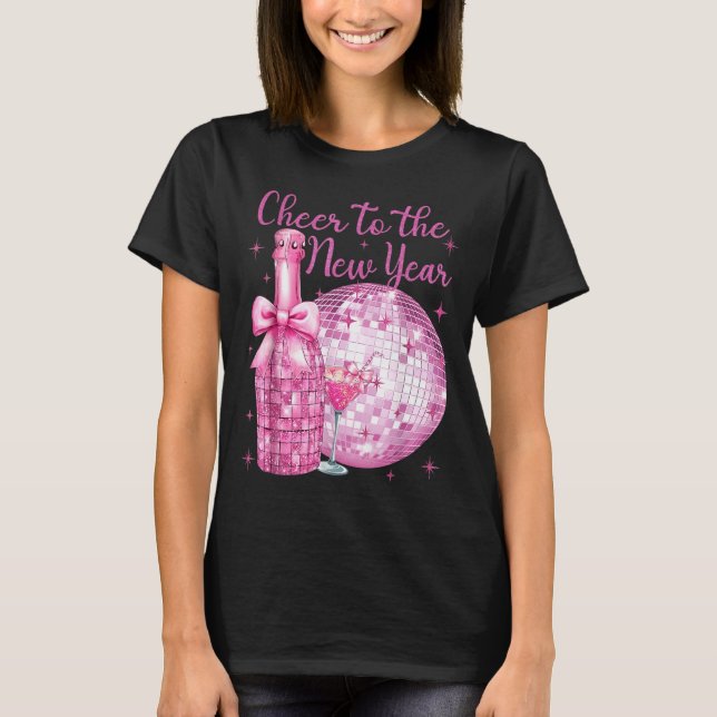 Camiseta Cheer To The New Year Happy New Year 2026 Party Di (Frente)