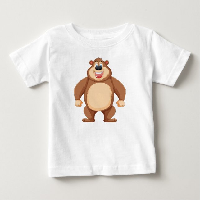 Camiseta Cheerful Bear Fine Jersey (Frente)