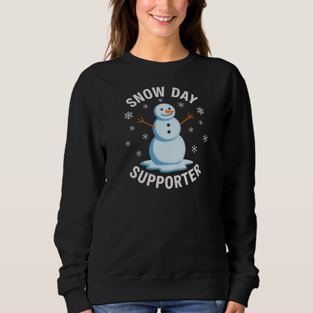 Camiseta Cheerful Snow Day Supporter SnowmanT-Shirt (Frente)