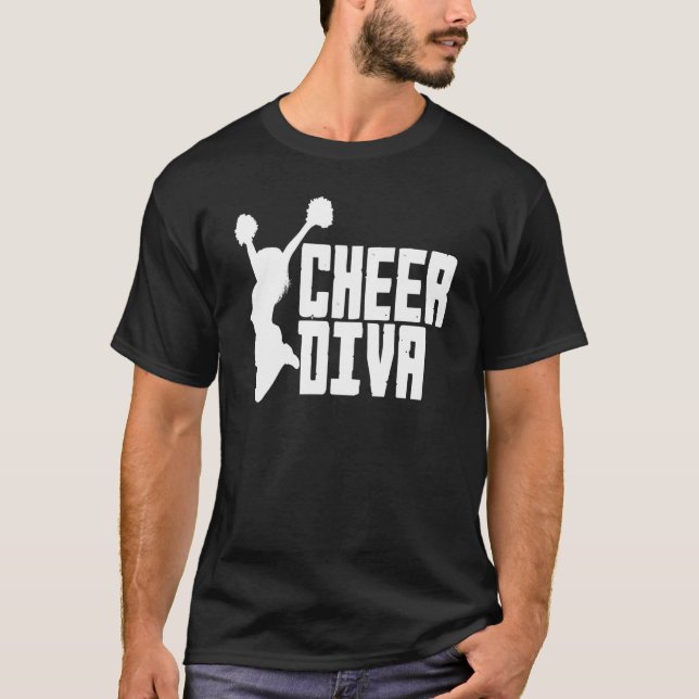 Camiseta Cheerhead Diva Cheerleader (Frente)