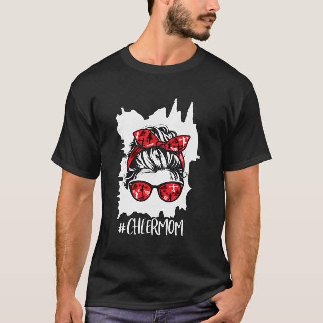 Camiseta Cheerhead Mãe Mensagem Bun Saúde Mãe (Frente)