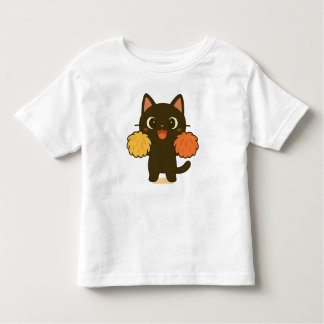 Camiseta Cheering Black Cat