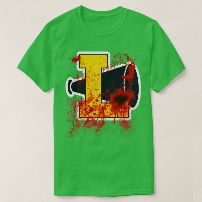 Camiseta Cheerleader Acampamento Sangrento Pom (Frente do Design)