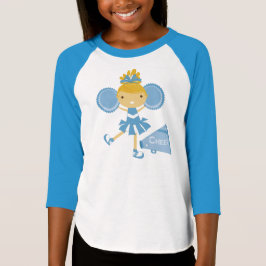 Camiseta Cheerleader azul