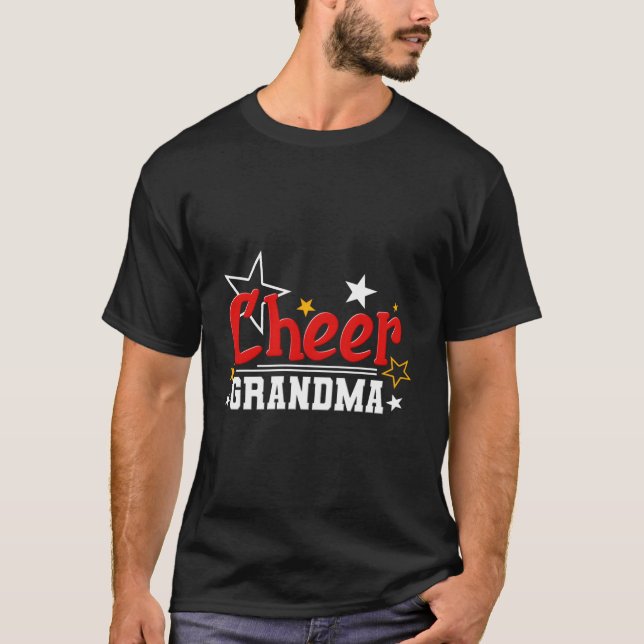 Camiseta Cheerleader Cheerleading Cheer Grandma (Frente)