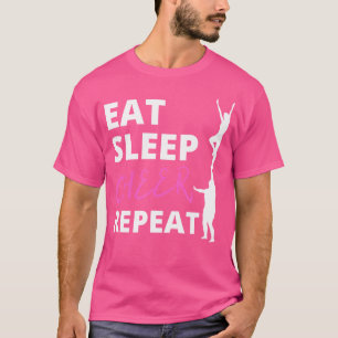 Camiseta Cheerleader Comer Sono Repetir Cheerhead