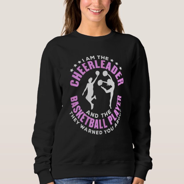 Camiseta Cheerleader de Mulheres Gráficas de Basquete (Frente)