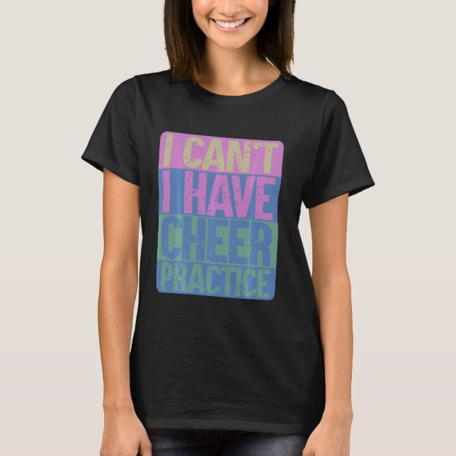 Camiseta Cheerleader De Prática De Saúde Sofrendo Distúrbio (Frente)