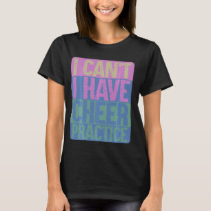 Camiseta Cheerleader De Prática De Saúde Sofrendo Distúrbio