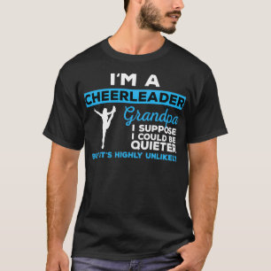 Camiseta Cheerleader Engraçado Vovô Gift