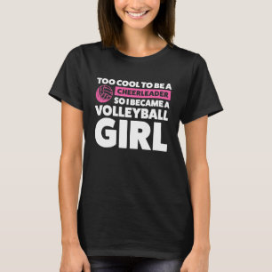Camiseta cheerleader então me tornei vôlei de vôlei
