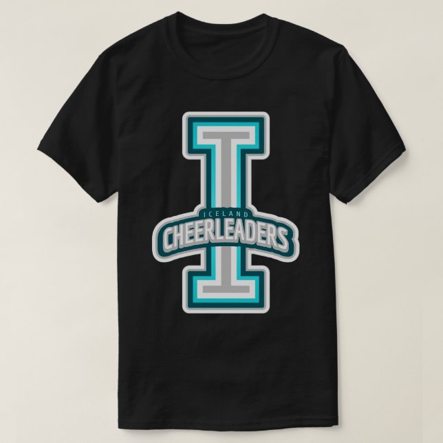 Camiseta Cheerleader Islândia (Frente do Design)