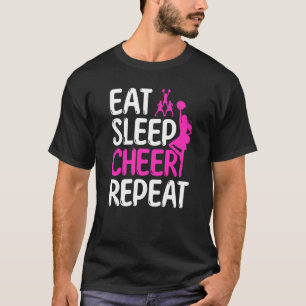 Camiseta Cheerleader Líder no Comedor do Sono Repetir 1
