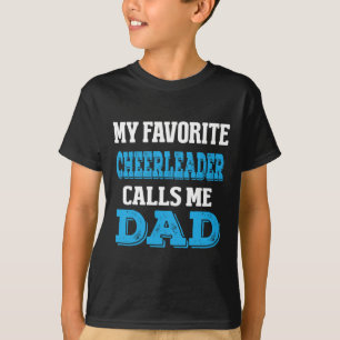 Camiseta Cheerleader Me Chama de Pai Cheer Pai Roupas Mascu
