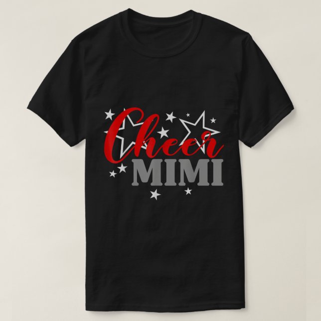 Camiseta Cheerleader Orgulhoso Cheer Mimi Orgulho Esportes  (Frente do Design)