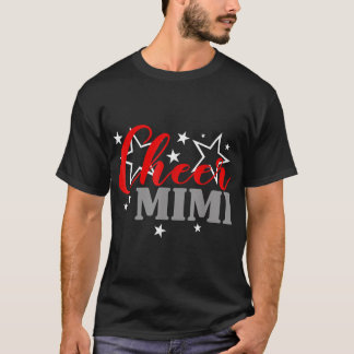 Camiseta Cheerleader Orgulhoso Cheer Mimi Orgulho Esportes 