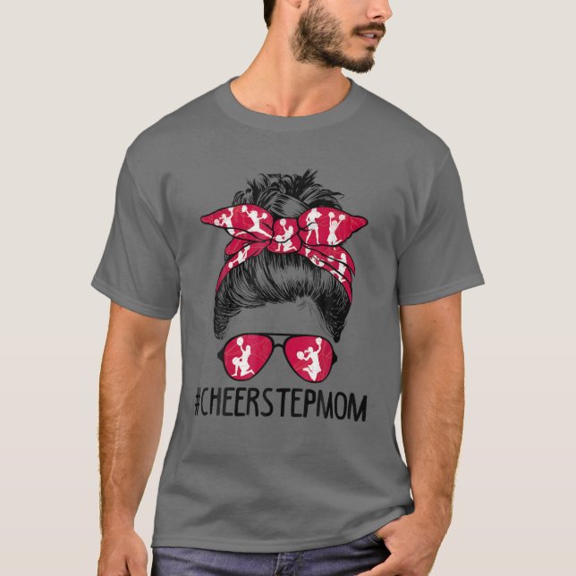 Camiseta Cheerleader Stepman da Saúde Stepmmmama Mensagem B (Frente)
