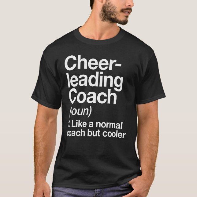 Camiseta Cheerleading Coach Definition Trainer Training (Frente)