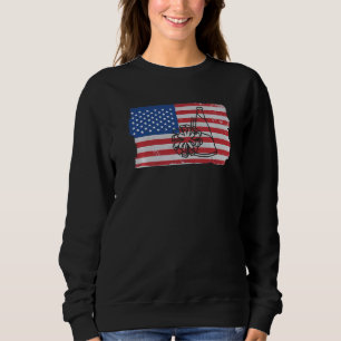 Camiseta Cheerleading EUA Bandeira Americana Cheerleader  1
