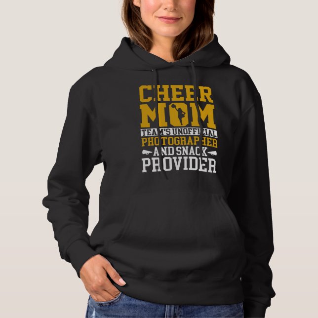 Camiseta Cheerleading Mom Unofficial Photographer Snack Pro (Frente)