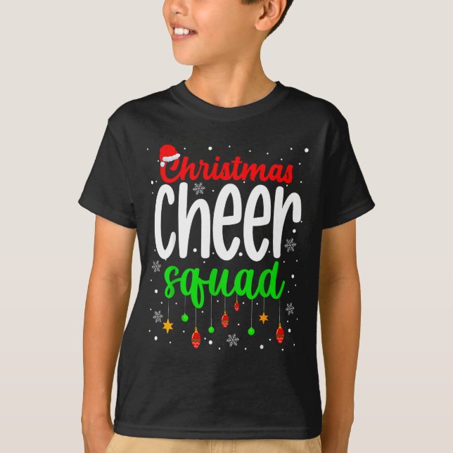 Camiseta Cheerleading Srts Lover Christmas Cheer Squad  (Frente)