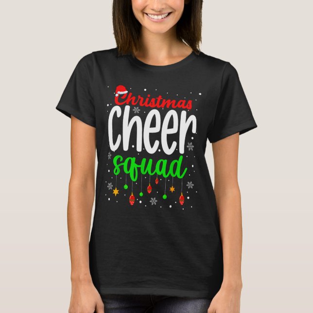 Camiseta Cheerleading Srts Lover Christmas Cheer Squad  (Frente)