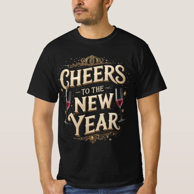 Camiseta Cheers to the New Year Graphic (Frente)