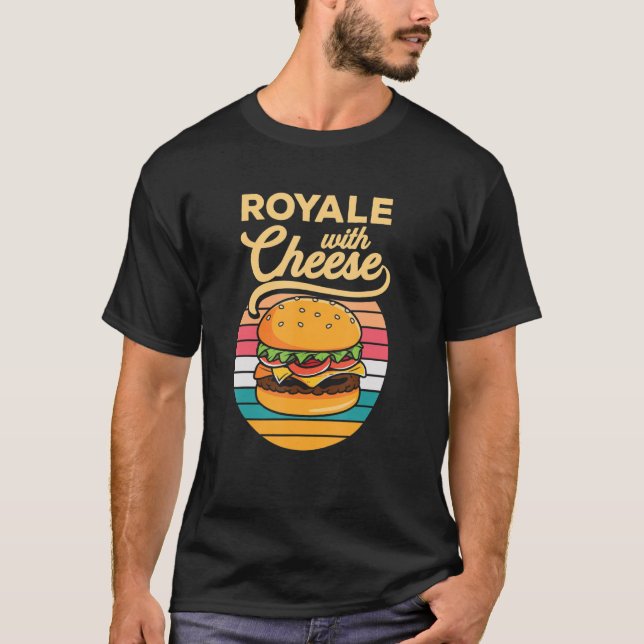 Camiseta Cheese Burger Royale Cheeseburger Hamburger (Frente)