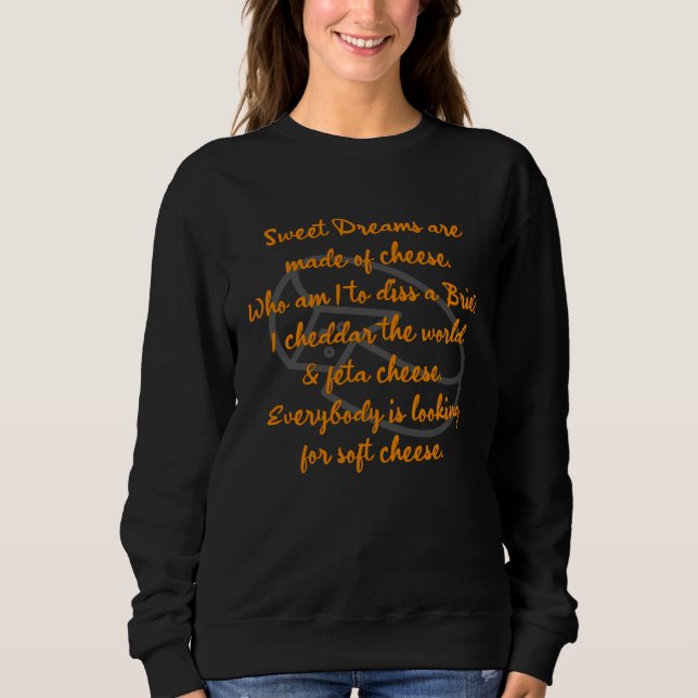 Camiseta Cheese Dreams are made of I heart cheese  foodie P (Frente)