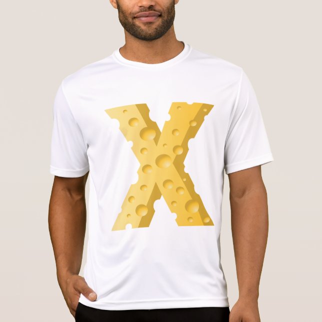 Camiseta Cheese Letter X Typography (Frente)
