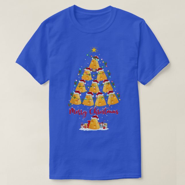 Camiseta Cheese Lover Xmas Matching Santa Cheese Christmas  (Frente do Design)